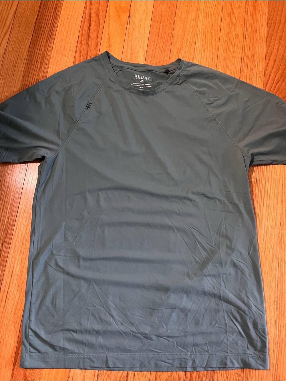 RHONE Men’s Short Sleeve Reign Tee - Blue Green Medium